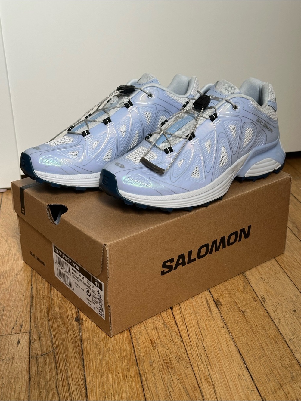 Salomon Women's Pale Blue Quicklace Trail Sneakers
